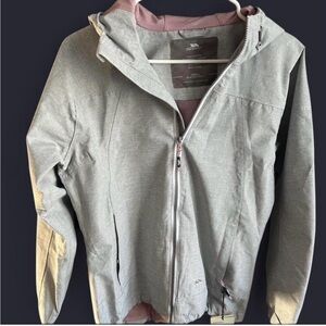 Trespass TP75 Virtual Waterproof Jacket Grey Marl Hooded Rain Jacket NWT